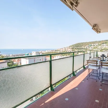 شقة Free Parking - 8 Posti Letto E Terrazzo Vista Mare ترييستي